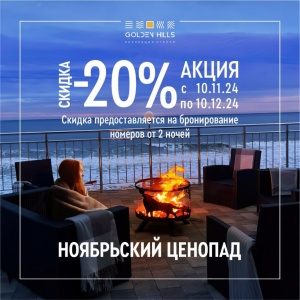 Ноябрьский ценопад - 20%